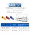Gwest Dişi Terminal İzoleli Kablo Ucu GBD-5050 4.00-6.00mm Sarı 100 Adet