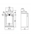 Gwest GLS-101 Kısa Dikey Metal Pim Limit Switch 1NO + 1NC