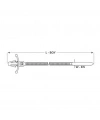Gwest GTP 100 M 100x2.5mm Distanslı Kablo Bağı 100 Adet