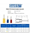 Gwest İğne Tip İzoleli Kablo Ucu GIK-106 4.00-6.00mm Sarı 100 Adet