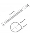 GWEST PVC Kaplı Metal Kablo Bağı PVC MTL 680 HD 680x7,9mm (100 adet)