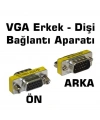 HD15 VGA-VGA Erkek-Dişi (M2F) 15 Pin Çevirici Ara Adaptör