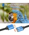 HDMI Kablo 4K Kalitesi Altın Uçlu Korumalı 15 Metre