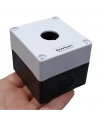 HJ9 22mm Buton Kutusu Gri-Siyah Tekli