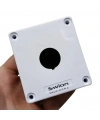 HJ9 22mm Buton Kutusu Gri-Siyah Tekli