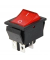 IC-104 Geniş Işıklı Anahtar On Off Switch 4P Kırmızı