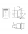 IC-104 Geniş Işıklı Anahtar On Off Switch 4P Kırmızı
