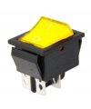IC-104 Geniş Işıklı Anahtar On Off Switch 4P Sarı