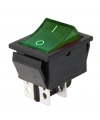 IC-104 Geniş Işıklı Anahtar On Off Switch 4P Yeşil