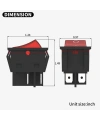 IC-104-S Geniş Işıklı Anahtar 30A 250V ON-OFF 4P