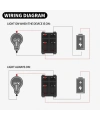 IC-104-S Geniş Işıklı Anahtar 30A 250V ON-OFF 4P