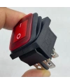 IC-104W Geniş Körüklü Işıklı Anahtar On-Off 4P Kırmızı
