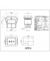 IC-105 Geniş Işıklı Anahtar 6P ON-OFF-ON