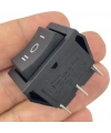 IC-108 Geniş Işıksız Anahtar On-Off-On 6P Siyah