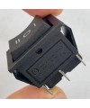 IC-108 Geniş Işıksız Anahtar On-Off-On 6P Siyah
