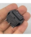 IC-108 Geniş Işıksız Anahtar On-Off-On 6P Siyah