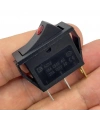 IC-113A Dar Nokta Işıklı Anahtar On-Off Siyah