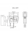 IC-114 Tekli Dar Işıksız Anahtar On-Off 2P Kırmızı