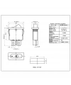 IC-117A Mini Dar Işıksız Anahtar ON-OFF 2P