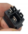 IC-119 Mini Işıklı Anahtar 4P Siyah + Kırmızı Işık