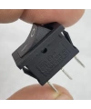 IC-121 Mini Işıksız Anahtar On-Off 3P Siyah