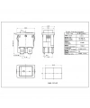 IC-122 Mini Işıksız Anahtar On-Off 4P