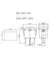 IC-123A Mini Işıksız Yaylı Anahtar Mom-Off-Mom