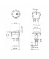 IC-131-4 Yuvarlak Işıklı Anahtar On-Off 4P