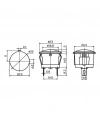 IC-131D Yuvarlak Sinyal Lambası Sarı 12V DC (LED)