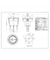 IC-133-3 Yuvarlak Işıksız Anahtar ON-OFF 3P