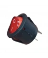 IC-133-5 Yuvarlak Kırmızı Işıksız Anahtar ON-OFF 2P