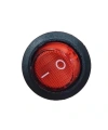 IC-133-5 Yuvarlak Kırmızı Işıksız Anahtar ON-OFF 2P