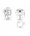 IC-133 Yuvarlak Işıksız Devre Anahtarı On-Off 2P