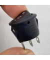 IC-134 Yuvarlak Işıksız Anahtar On-Off-On 3P Siyah