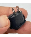IC-134C Oval Işıksız Anahtar On-Off 2P Siyah