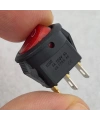 IC-134D Mini Yuvarlak Anahtar Işıklı On-Off 3P