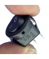 IC-134E Siyah Yuvarlak Anahtar Işıksız On-Off 2P