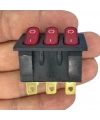 IC-135 Üçlü Işıklı Anahtar 220V ON-OFF 9P
