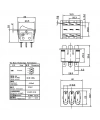 IC-135 Üçlü Işıklı Anahtar 220V ON-OFF 9P