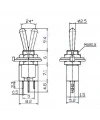 IC-137 Toggle Switch On-Off 5mm 3P SMTS-102