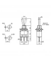 IC-139C Toggle Switch İğne Ayak On-Off 6mm MTS-102-A2