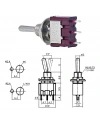 IC-142 Toggle Switch Yaylı On-Off-Mom (Kaliteli) Ø6mm MTS-113