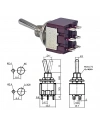 IC-144A Toggle Switch On-Off (Kaliteli) Ø6mm MTS-202