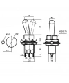 IC-148E Toggle Switch On-Off 12mm 3P MTS-102L