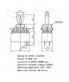 IC-149 Toggle Switch 2P ON-OFF Ø12mm KN3-1
