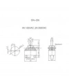 IC-150 Toggle Switch 4P ON-OFF Ø12mm