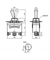 IC-152 Toggle Switch Anahtar 12mm 3P On-Off