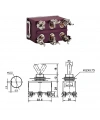 IC-157S SWION Toggle Switch On-Off 15A 6P Ø12mm XT-22B