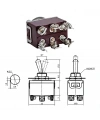 IC-158 Toggle Switch On-Off-On 6P Ø12mm KN3C-203