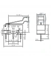 IC-162B Kıvrık Paletli Mini Micro Switch KW10-Z3P